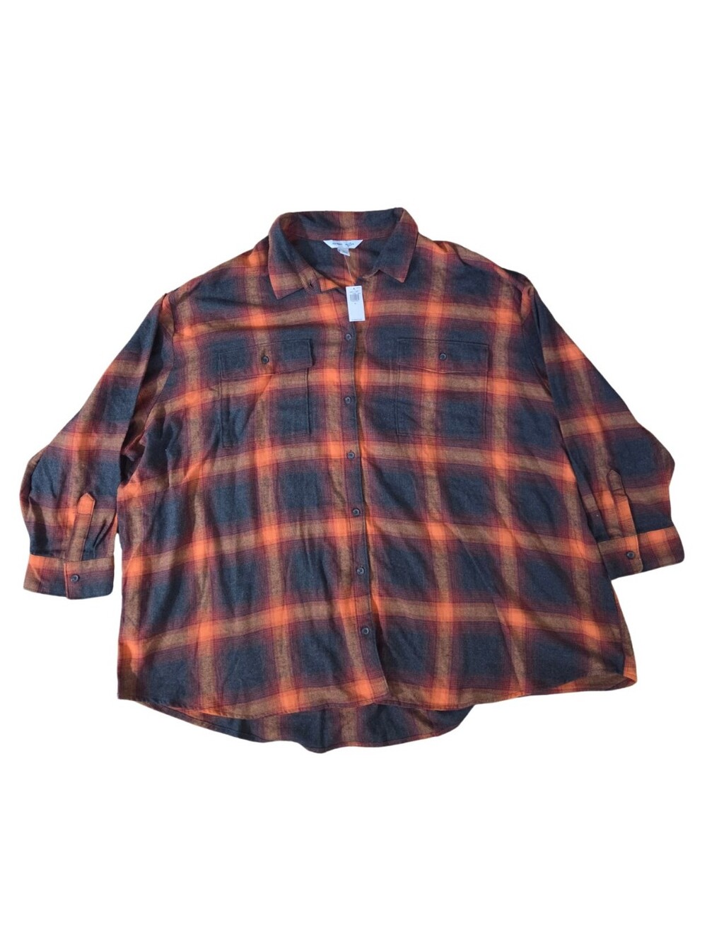 Old Navy Swiftie Evermore Flannel Shirt Cotton Women's 4X Boyfriend Tunic FALL